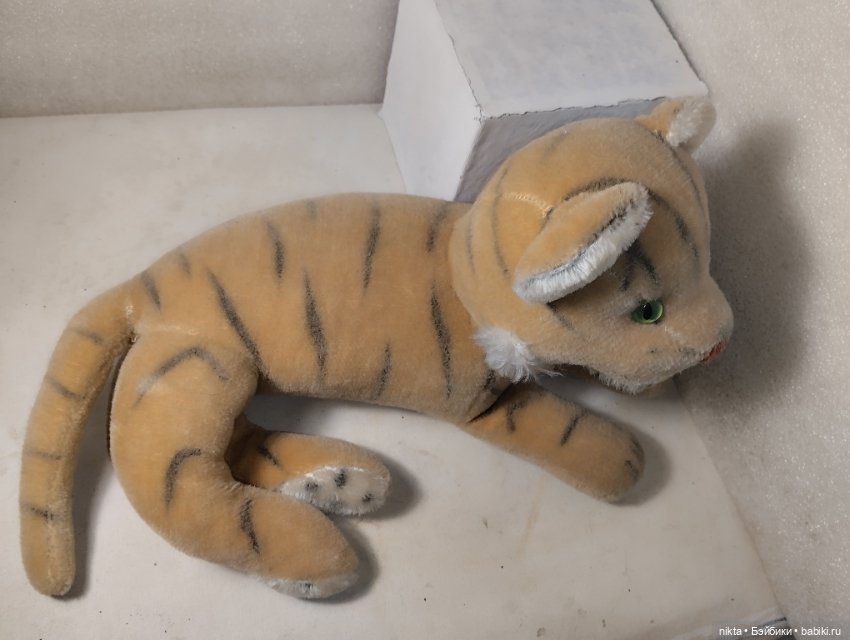 Мягкая игрушка времен СССР Старенький тигр (фото 7)