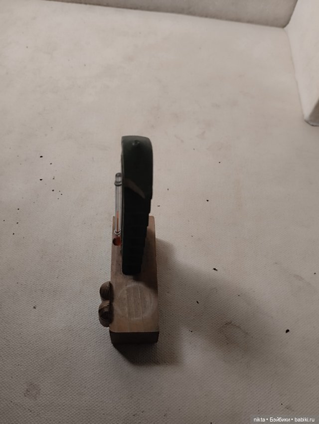 Деревянный термометр СССР для кукольного быта, для творчества (фото 6)