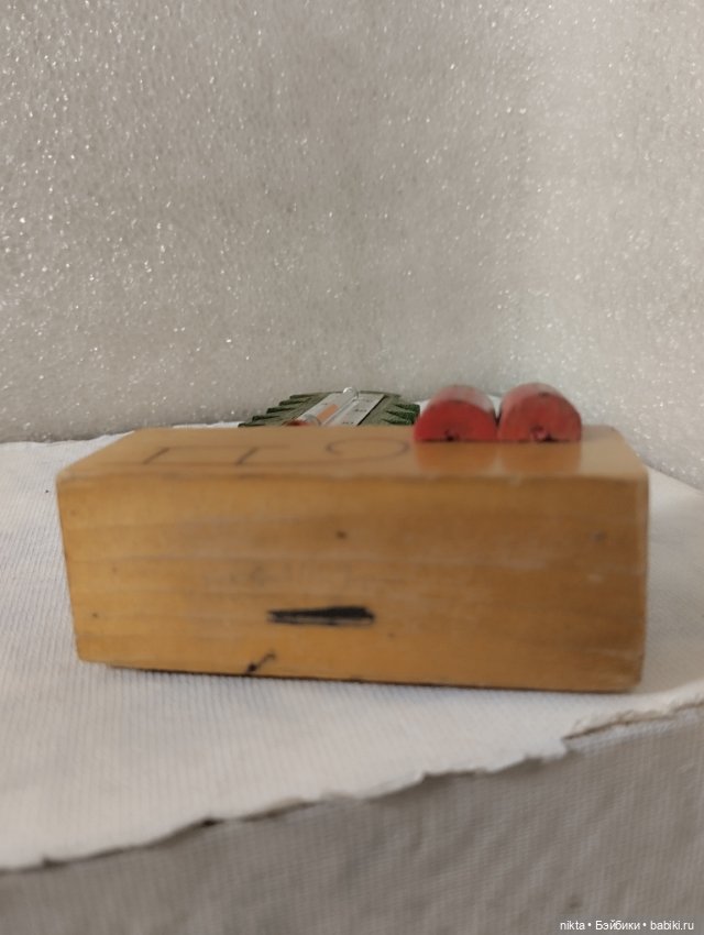 Деревянный термометр СССР для кукольного быта, для творчества (фото 5)
