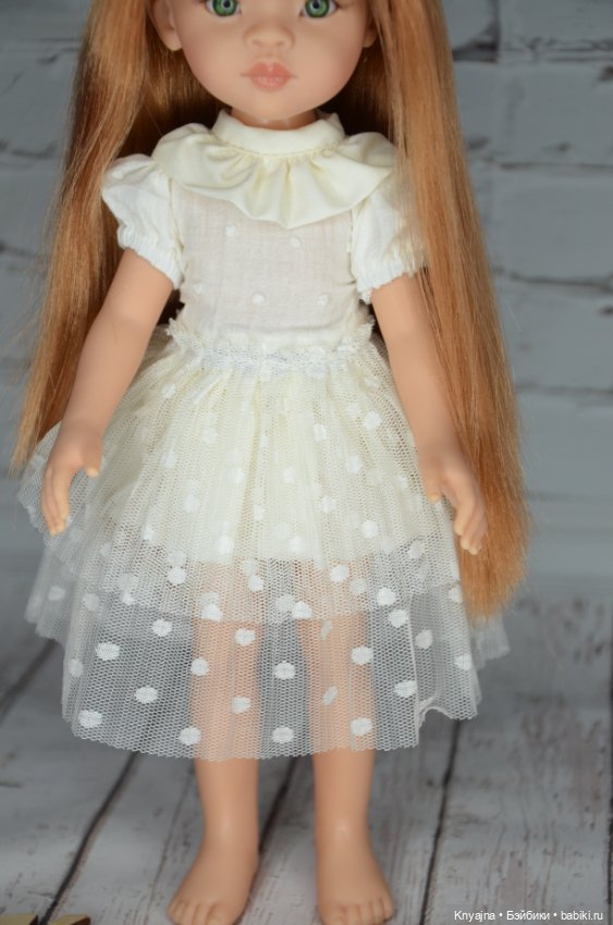 Фирменное платье молочное Паола Рейна (фото 2)