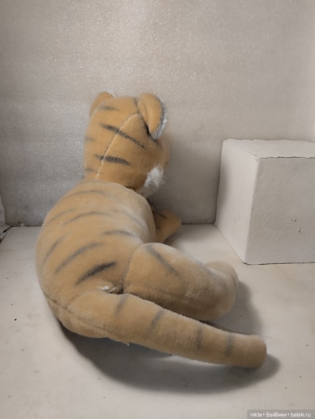 Мягкая игрушка времен СССР Старенький тигр (фото 3)