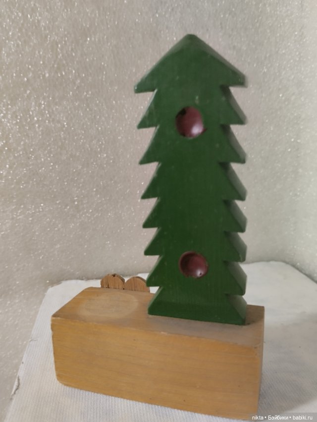 Деревянный термометр СССР для кукольного быта, для творчества (фото 3)