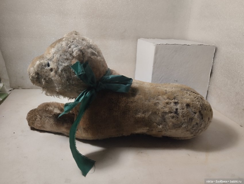 Мягкая игрушка времен СССР Старенький лев (фото 3)