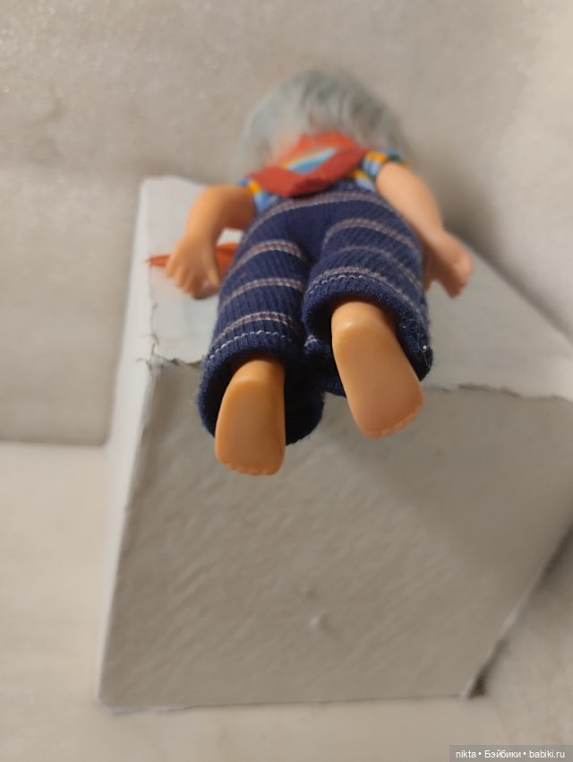 Белый клоун. Кукла ГДР. 19 см (фото 5)