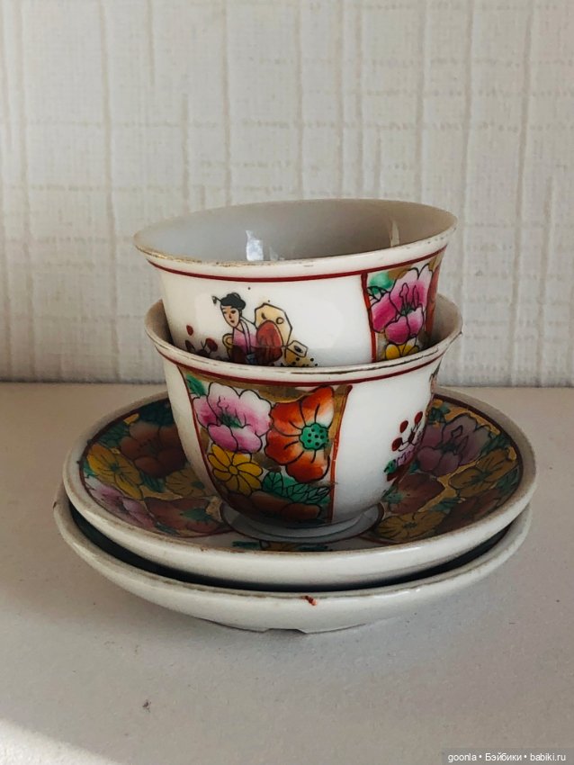 Две чайные пары — Аксессуары для кукольных фотосессий (фото 10)