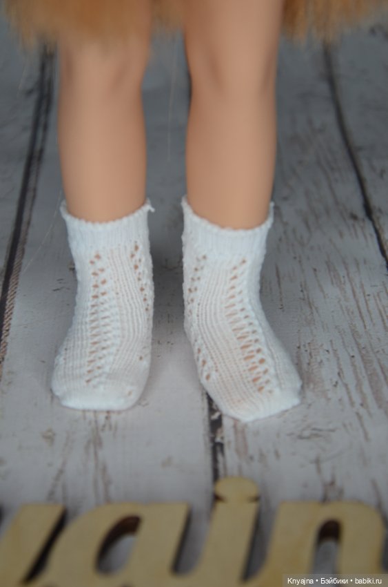 Белые ажурные носки Паола Рейна с пяточкой
