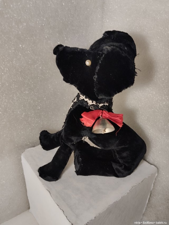 Собачка плюшевая — Винтажные куклы и игрушки детства