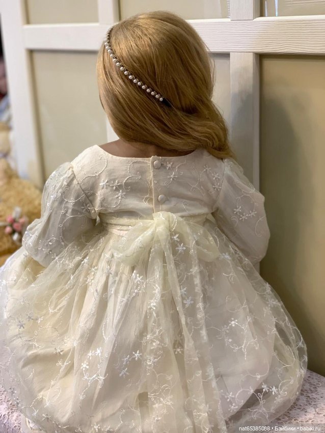 Коллекционная большая кукла фарфоровая (фото 8)