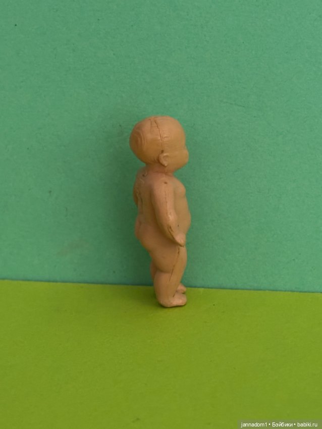 Редкий целлулоидный пупсик Minerva, высота 5 см (фото 5)