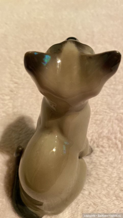 Фарфоровая фигура Сиамский кот Bing & Grondahl (фото 6)