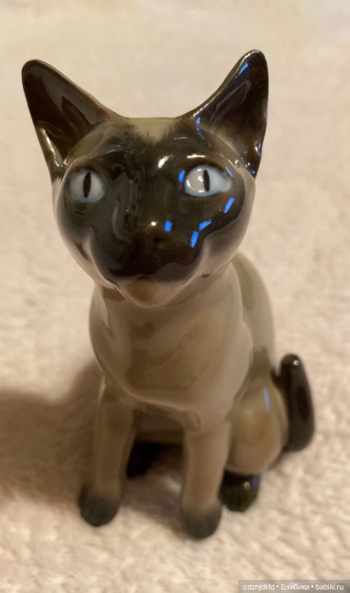 Фарфоровая фигура Сиамский кот Bing & Grondahl (фото 2)