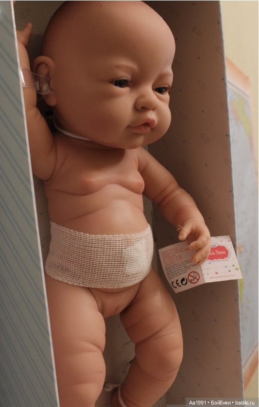Крупненький виниловый ароматизированный пупс от Paola Reina 45см (фото 3)