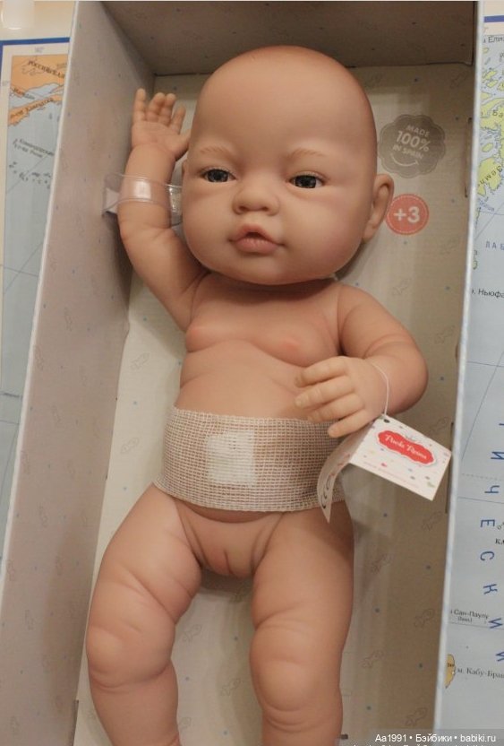 Крупненький виниловый ароматизированный пупс от Paola Reina 45см (фото 2)