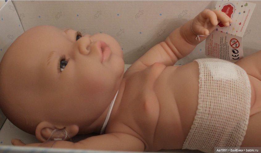 Крупненький виниловый ароматизированный пупс от Paola Reina 45см (фото 4)