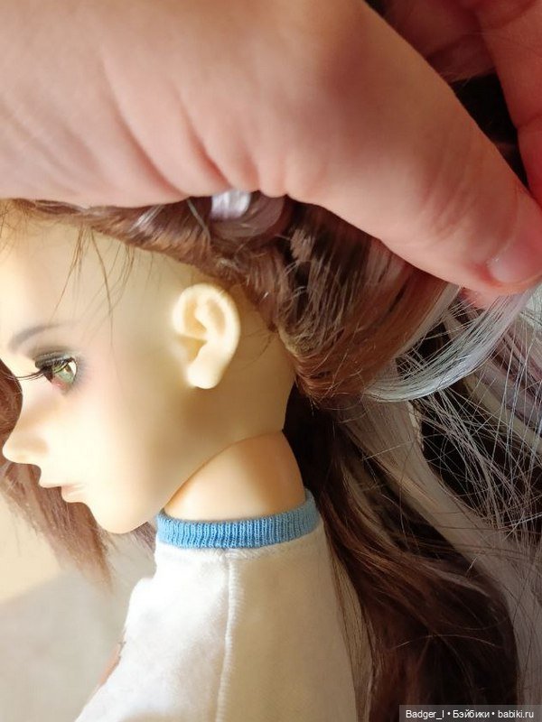 Паричок для Landoudou, тини-бжд 1/6 и других куколок с головкой 15,5 см (фото 8)