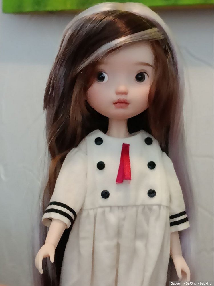 Паричок для Landoudou, тини-бжд 1/6 и других куколок с головкой 15,5 см (фото 5)