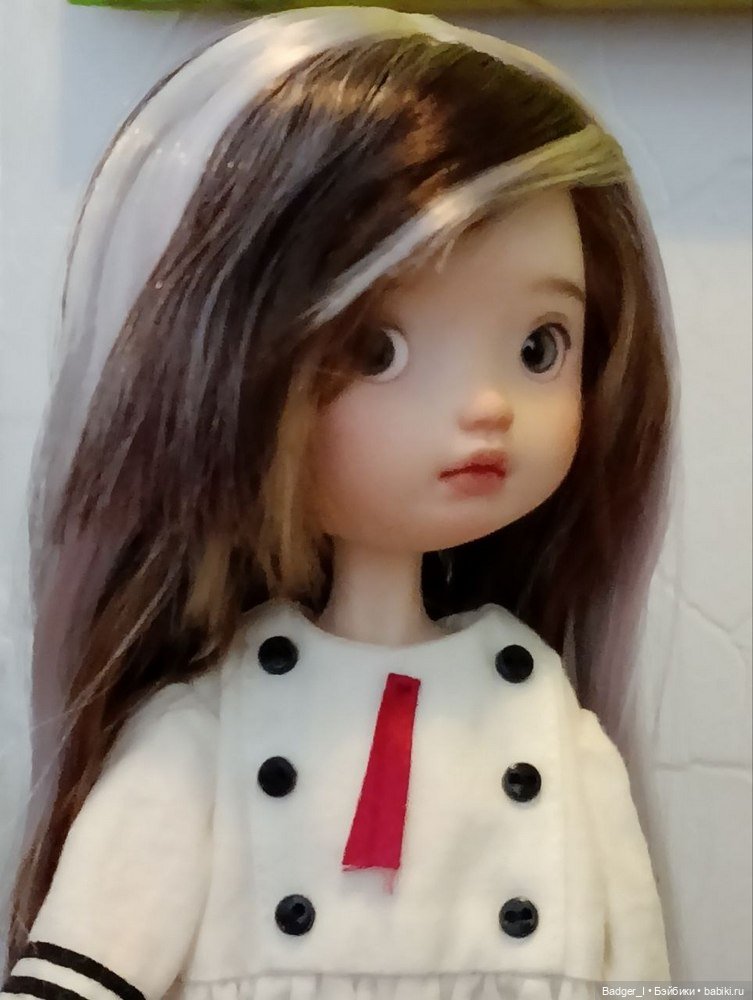 Паричок для Landoudou, тини-бжд 1/6 и других куколок с головкой 15,5 см (фото 4)