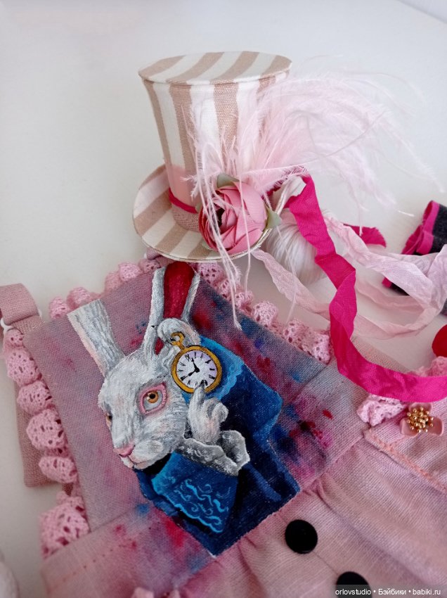 🎩🐰💗Комплект в стиле Шляпника для Готц/50 (фото 3)