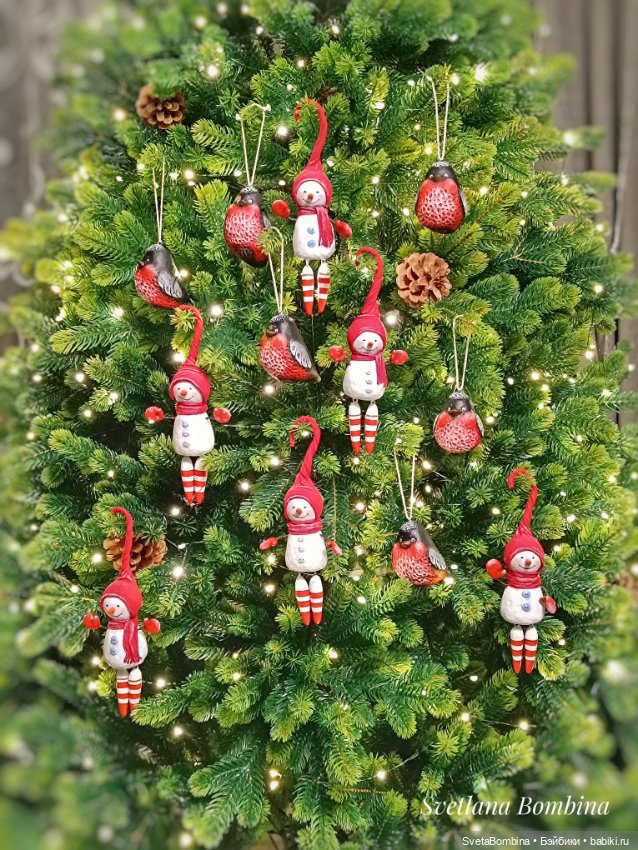 Снегирь. Ëлочная игрушка — Авторские игрушки (фото 3)