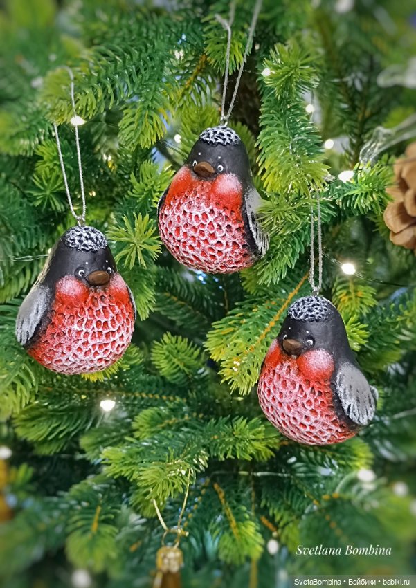 Снегирь. Ëлочная игрушка — Авторские игрушки