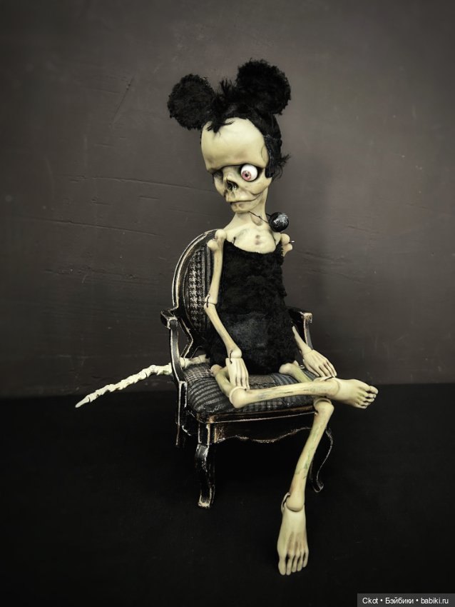 Микки Маус авторская художественная кукла (фото 7)