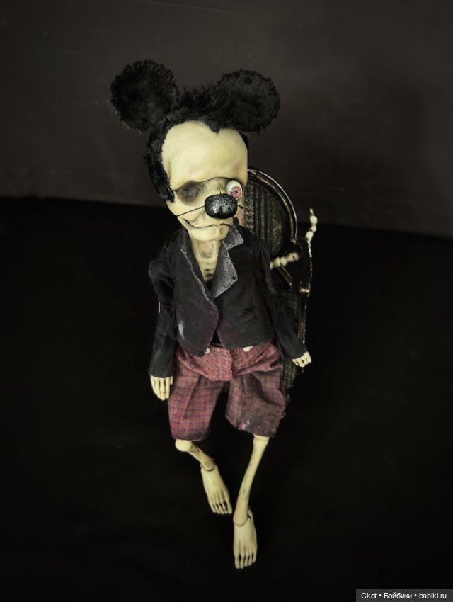 Микки Маус авторская художественная кукла (фото 3)