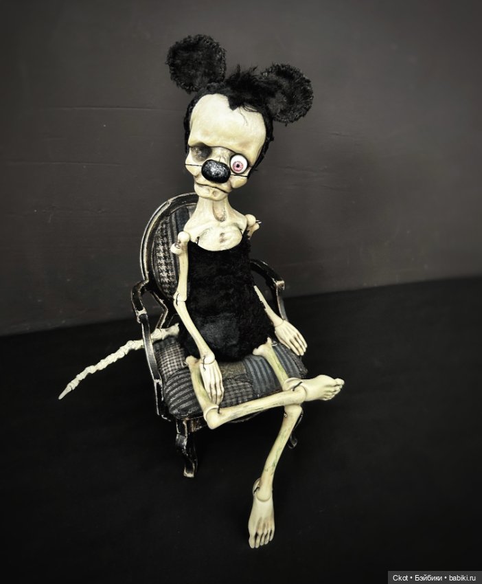 Микки Маус авторская художественная кукла (фото 6)