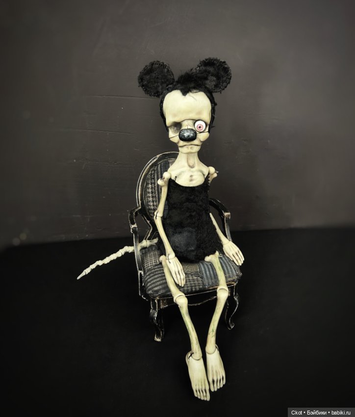 Микки Маус авторская художественная кукла (фото 5)