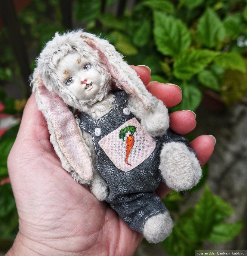 Зайка тедди-долл — Авторские игрушки (фото 6)