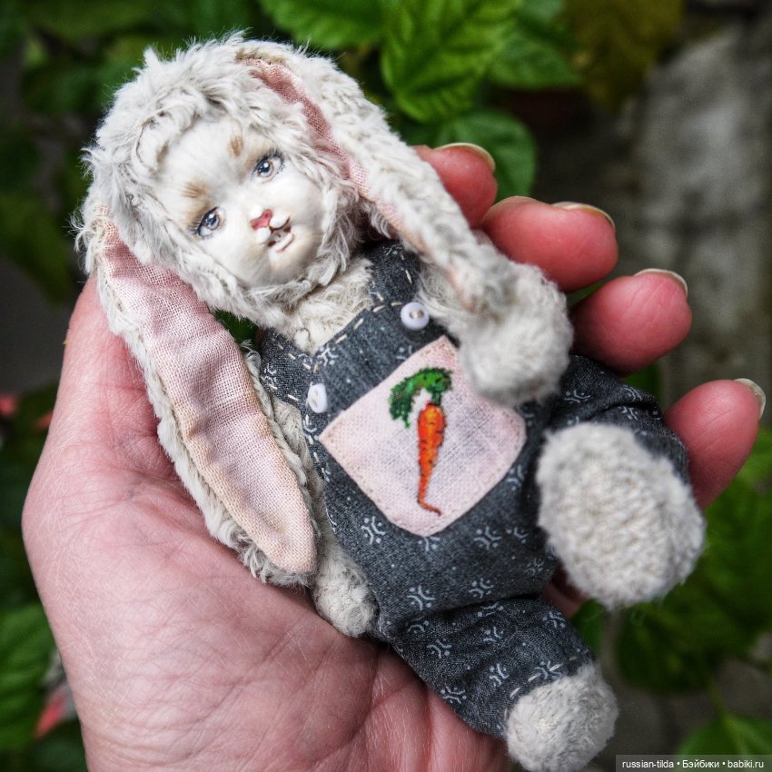 Зайка тедди-долл — Авторские игрушки (фото 4)