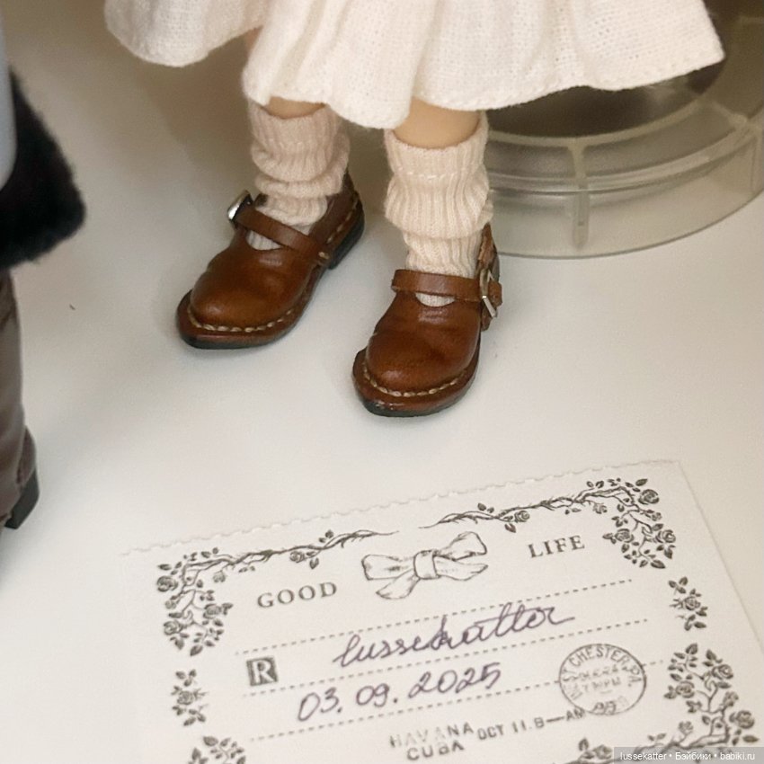 Кожаные туфли для Neo Middie Blythe Licca Momoko Obitsu Wonder Frog (фото 2)