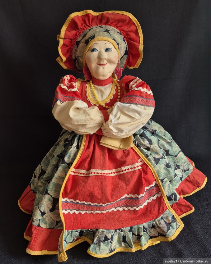 Кукла-грелка на чайник СССР