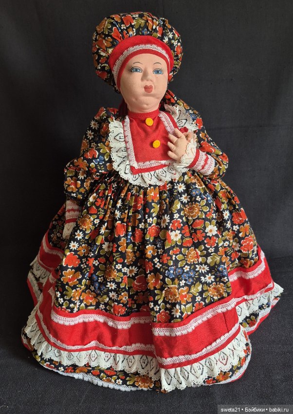 Кукла-грелка на чайник СССР