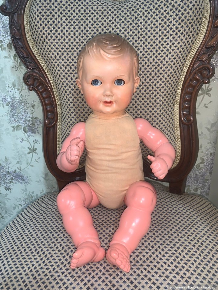 Пупс- пумель, рост- 50см — Антикварные куклы (фото 6)