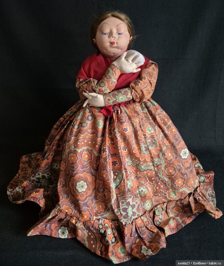 Кукла-грелка на чайник СССР