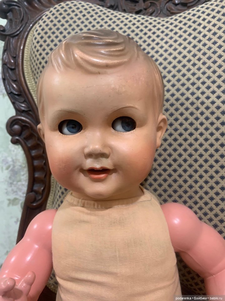 Пупс- пумель, рост- 50см — Антикварные куклы (фото 3)