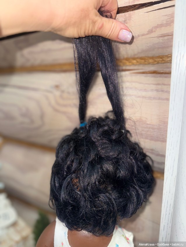 Кукла бигги с двумя хвостиками прядками (фото 3)
