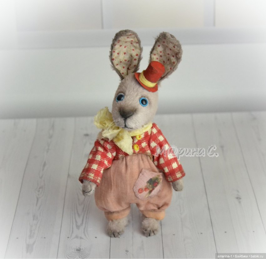 Зайка, продавец шаров — Авторские игрушки (фото 3)