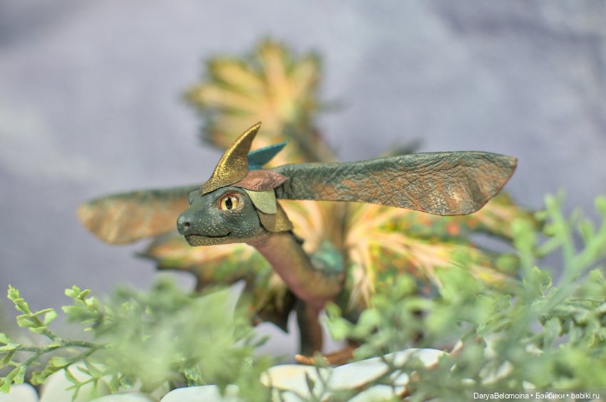 Зеленый кленовый дракон — Авторские игрушки (фото 7)