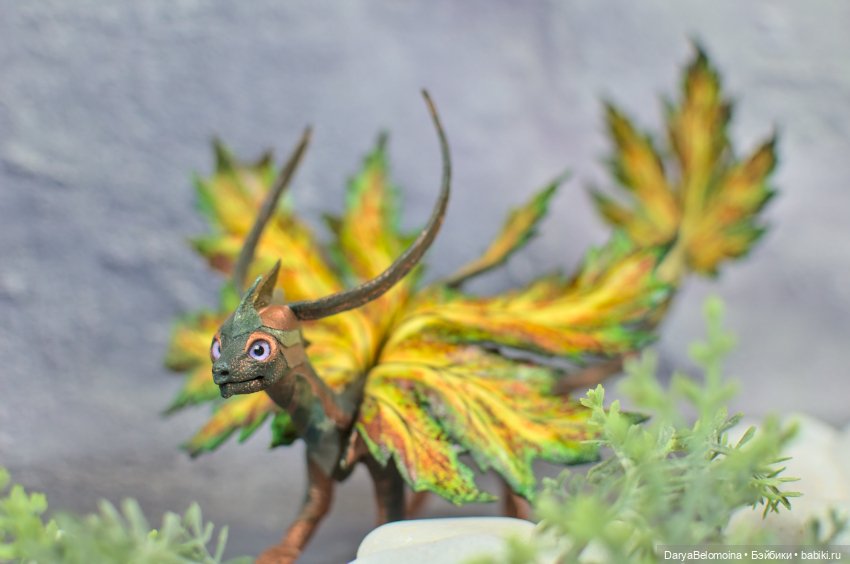 Яркий кленовый дракон — Авторские игрушки (фото 3)