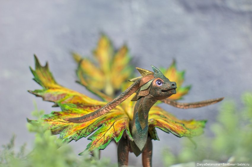 Яркий кленовый дракон — Авторские игрушки (фото 2)