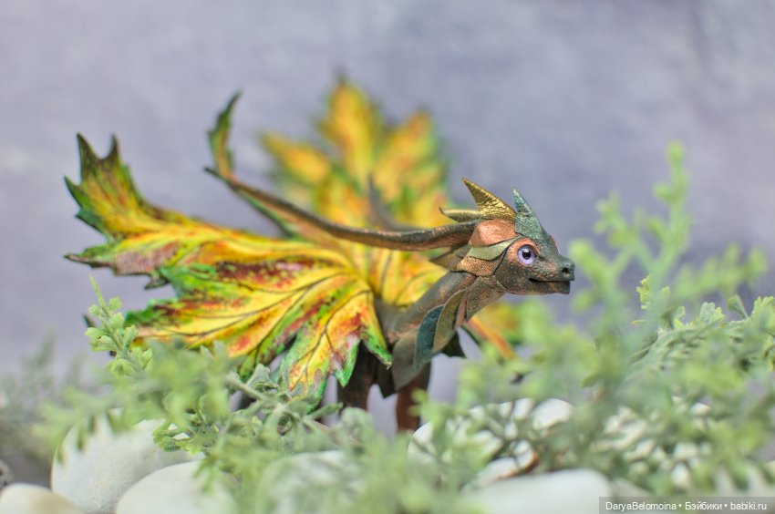 Яркий кленовый дракон — Авторские игрушки (фото 9)