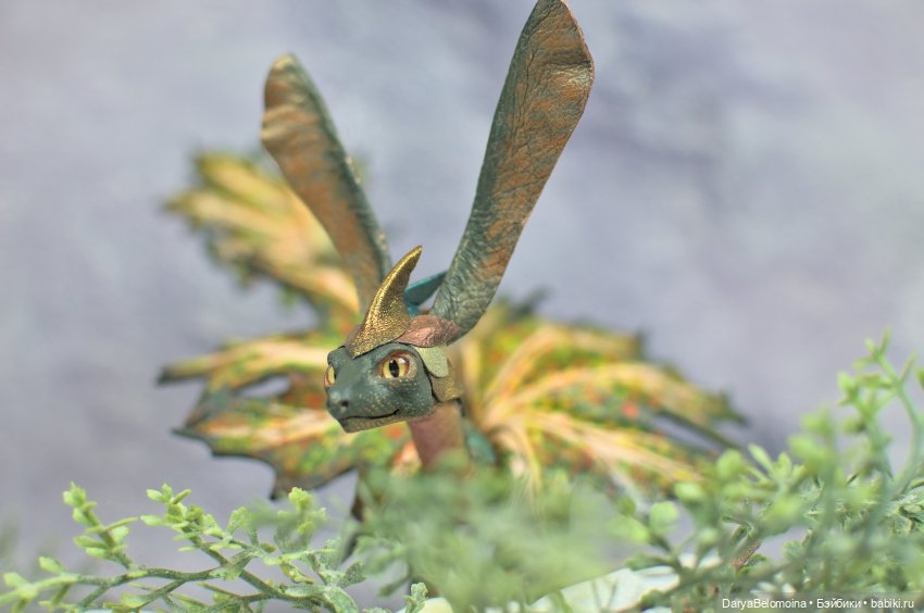 Зеленый кленовый дракон — Авторские игрушки (фото 6)