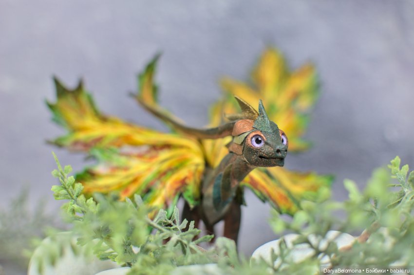 Яркий кленовый дракон — Авторские игрушки (фото 10)