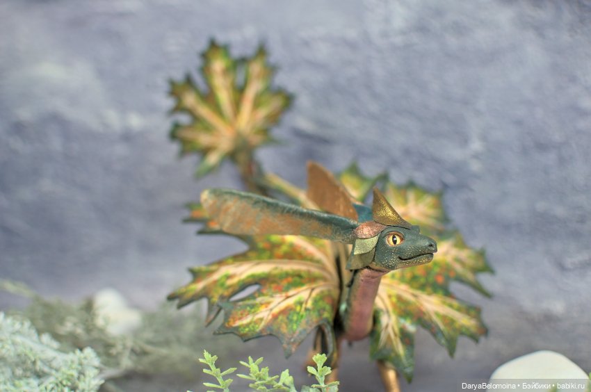 Зеленый кленовый дракон — Авторские игрушки (фото 2)