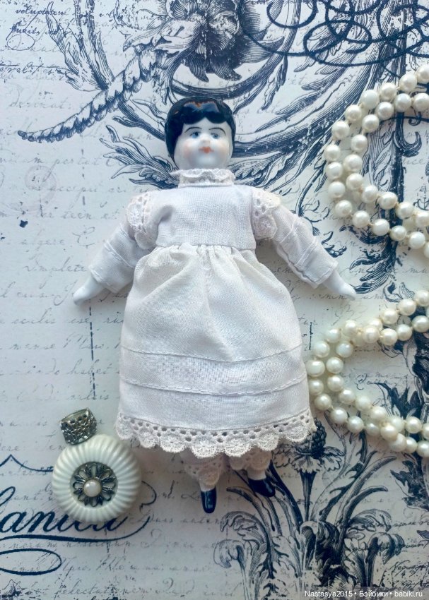Мэри и ее Аннабель — Реплики антикварных кукол (фото 3)