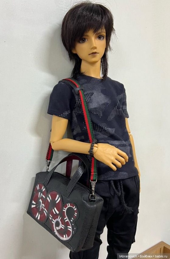 Кожаная сумка для куклы BJD (фото 8)