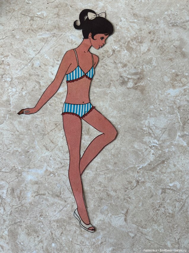 Бумажная кукла из журнала Mujeres 70-х г (фото 2)