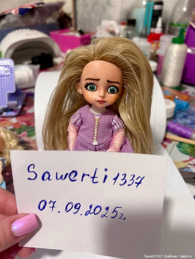 Куколка Ооак Рапунцель — ООАК (кастом куклы) (фото 6)