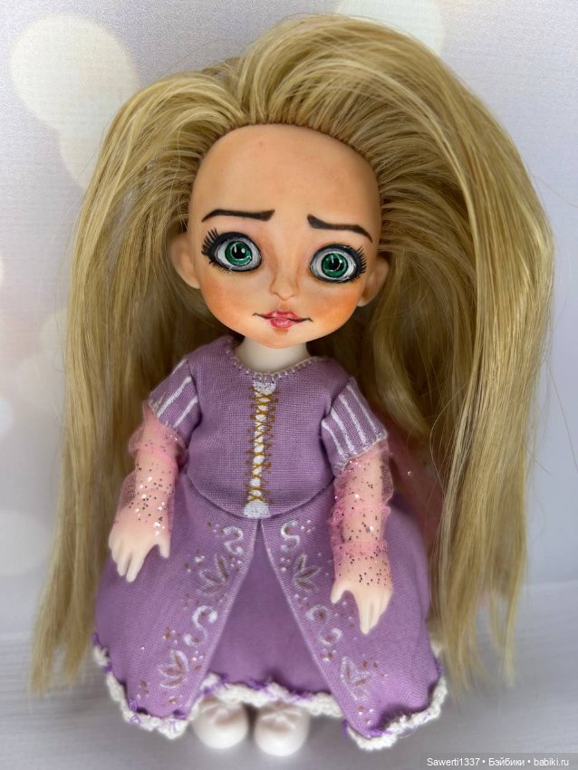 Куколка Ооак Рапунцель — ООАК (кастом куклы) (фото 4)